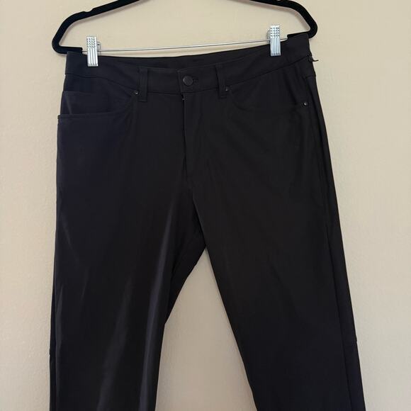 Lululemon Black ABC Slim-Fit 5 Pocket Pant 32L Warpstreme sz 32 - Picture 2 of 8